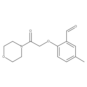5-Methyl-2-(2-morpholino-2-oxoethoxy)benzaldehyde Structure