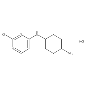 N1-(2-chloropyrimidin-4-yl)cyclohexane-1,4-diamine hydrochloride结构式