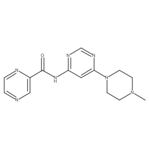 N-[6-(4-Methylpiperazin-1-YL)pyrimidin-4-YL]pyrazine-2-carboxamide结构式