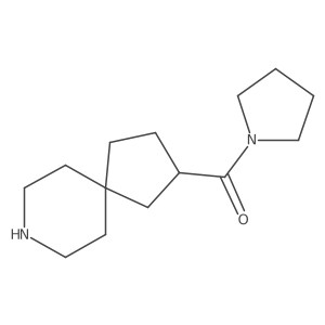 Pyrrolidin-1-yl(8-azaspiro[4.5]decan-2-yl)methanone结构式