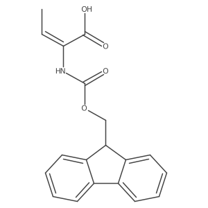 Fmoc-alpha,beta-dehydro-2-abu-oh结构式