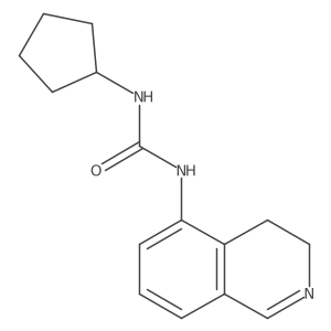 1-Cyclopentyl-3-(3,4-dihydroisoquinolin-5-yl)urea Structure