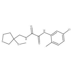 N1-(5-chloro-2-methylphenyl)-N2-((3-methoxytetrahydrothiophen-3-yl)methyl)oxalamide结构式