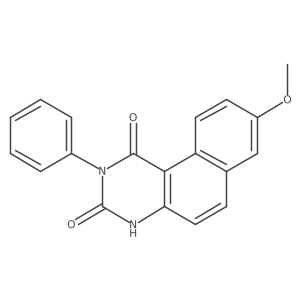 8-Methoxy-2-phenylbenzo[f]quinazoline-1,3(2H,4H)-dione结构式
