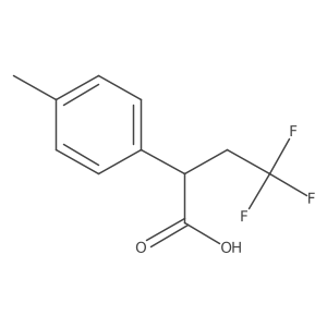 4,4,4-Trifluoro-2-(4-methylphenyl)butanoic acid Structure