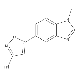 5-(1-Methyl-1h-1,3-benzodiazol-5-yl)-1,2-oxazol-3-amine结构式