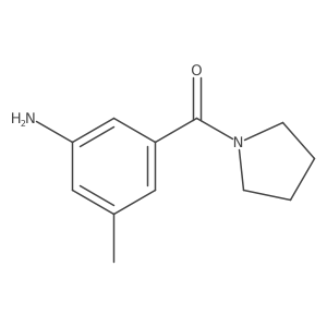 3-Methyl-5-(pyrrolidine-1-carbonyl)aniline Structure