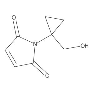 1-[1-(Hydroxymethyl)cyclopropyl]pyrrole-2,5-dione Structure