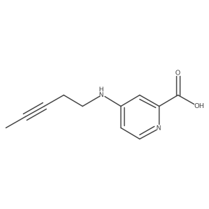 4-[(Pent-3-yn-1-yl)amino]pyridine-2-carboxylic acid Structure