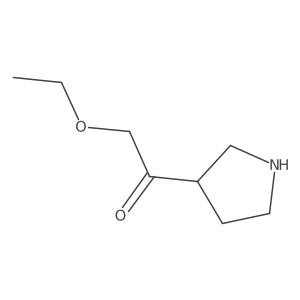 2-Ethoxy-1-(pyrrolidin-3-yl)ethan-1-one Structure