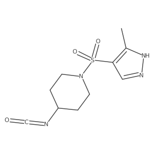 Piperidine, 4-isocyanato-1-[(3-methyl-1H-pyrazol-4-yl)sulfonyl]-结构式