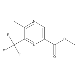 Methyl 5-methyl-6-(trifluoromethyl)pyrazine-2-carboxylate结构式
