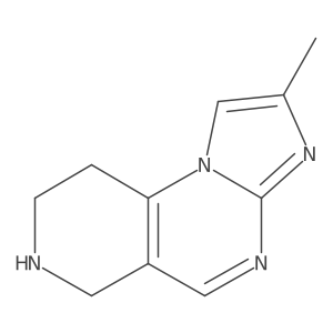 4-Methyl-2,5,7,11-tetraazatricyclo[7.4.0.0,2,6]trideca-1(9),3,5,7-tetraene结构式