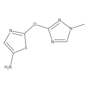 2-[(1-Methyl-1H-1,2,4-triazol-3-yl)oxy]-1,3-thiazol-5-amine结构式