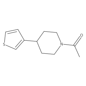 1-(4-(Thiophen-3-yl)piperidin-1-yl)ethanone结构式