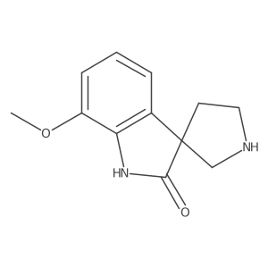 7-Methoxyspiro[indoline-3,3'-pyrrolidin]-2-one结构式