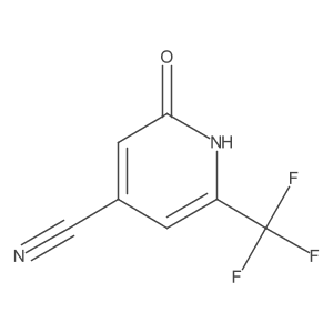 2-Hydroxy-6-(trifluoromethyl)isonicotinonitrile结构式