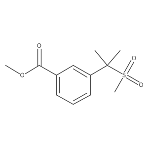 Methyl 3-(2-(methylsulfonyl)propan-2-yl)benzoate Structure