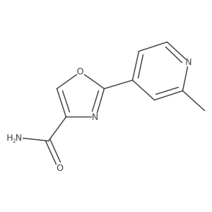 2-(2-Methylpyridin-4-yl)-1,3-oxazole-4-carboxamide结构式
