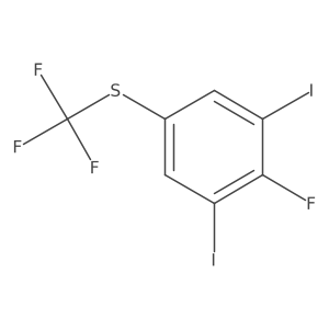 1,3-Diiodo-2-fluoro-5-(trifluoromethylthio)benzene结构式