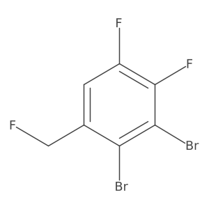 1,2-Dibromo-3,4-difluoro-6-(fluoromethyl)benzene结构式