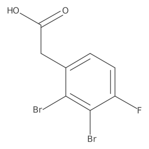 2,3-Dibromo-4-fluorophenylacetic acid Structure