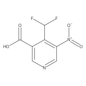 4-(Difluoromethyl)-5-nitronicotinic acid结构式