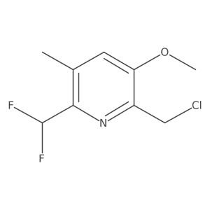 2-(Chloromethyl)-6-(difluoromethyl)-3-methoxy-5-methylpyridine结构式