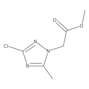 methyl (3-chloro-5-methyl-1H-1,2,4-triazol-1-yl)acetate结构式
