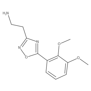 2-[5-(2,3-Dimethoxyphenyl)-1,2,4-oxadiazol-3-yl]ethanamine Structure
