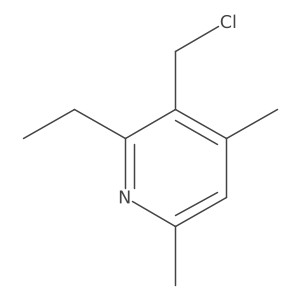 3-(Chloromethyl)-2-ethyl-4,6-dimethylpyridine Structure