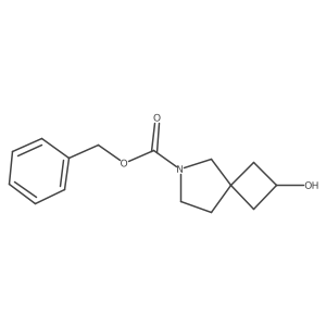 Benzyl 2-hydroxy-6-azaspiro[3.4]octane-6-carboxylate结构式