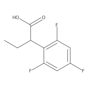 2-(2,4,6-Trifluorophenyl)butanoic acid Structure