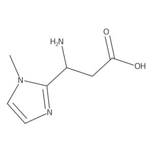 (3S)-3-Amino-3-(1-methyl-1H-imidazol-2-yl)propanoic acid Structure