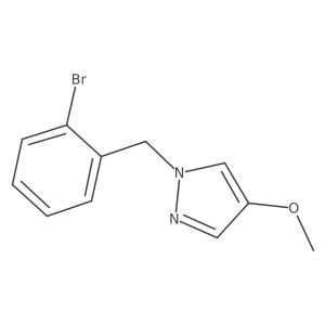 1-(2-Bromobenzyl)-4-methoxy-1H-pyrazole结构式