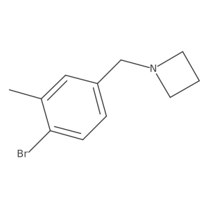 1-[(4-Bromo-3-methylphenyl)methyl]azetidine Structure
