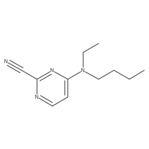 4-[Butyl(ethyl)amino]pyrimidine-2-carbonitrile结构式