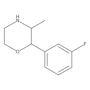 (2S,3S)-2-(3-Fluorophenyl)-3-methylmorpholine结构式