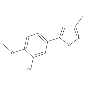 5-(3-Bromo-4-methoxyphenyl)-3-methylisoxazole Structure