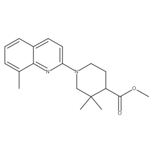 Methyl 3,3-dimethyl-1-(8-methylquinolin-2-yl)piperidine-4-carboxylate Structure