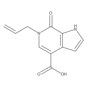 6-Allyl-7-oxo-6,7-dihydro-1H-pyrrolo[2,3-C]pyridine-4-carboxylic acid结构式
