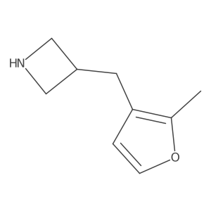 3-[(2-Methylfuran-3-yl)methyl]azetidine结构式
