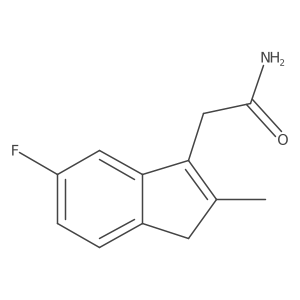 2-(5-Fluoro-2-methyl-1H-inden-3-yl)acetamide Structure