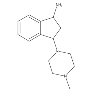 3-(4-methylpiperazin-1-yl)-2,3-dihydro-1H-inden-1-amine结构式