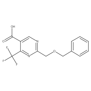 2-[(Benzyloxy)methyl]-4-(trifluoromethyl)pyrimidine-5-carboxylic acid Structure