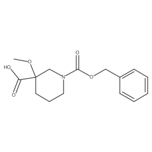 1-[(Benzyloxy)carbonyl]-3-methoxypiperidine-3-carboxylic acid Structure
