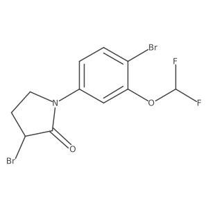 3-Bromo-1-(4-bromo-3-(difluoromethoxy)phenyl)pyrrolidin-2-one Structure