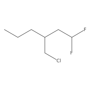 3-(Chloromethyl)-1,1-difluorohexane Structure