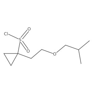 1-[2-(2-Methylpropoxy)ethyl]cyclopropane-1-sulfonyl chloride Structure