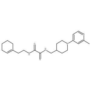 N1-(2-(cyclohex-1-en-1-yl)ethyl)-N2-((1-(2-methylpyridin-4-yl)piperidin-4-yl)methyl)oxalamide结构式